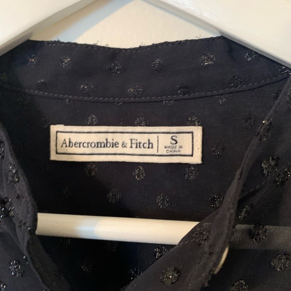 Abercrombie & Fitch Black Sheer Blouse - Picture 3 of 6